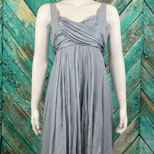 Paule Ka Dress 100% Silk Formal Pale Blue 38 US 4